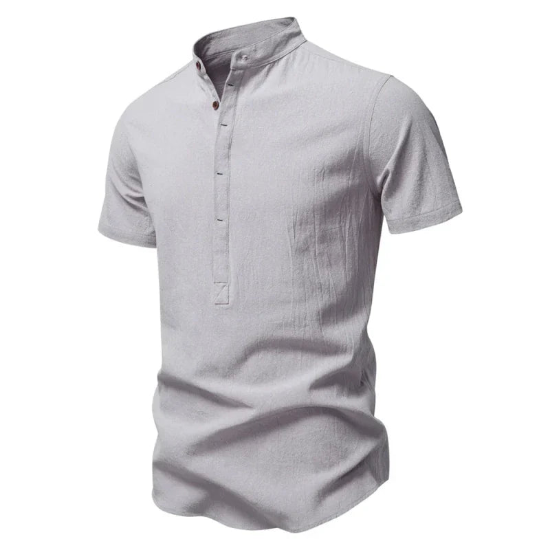 Camisa Polo Masculina Linho Saint Vizencci